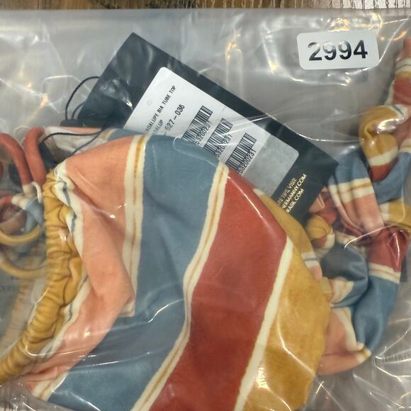 VIX PAULA HERMANNY Guadalupe Striped Triangle Bikini Top Small - Picture 5 of 5